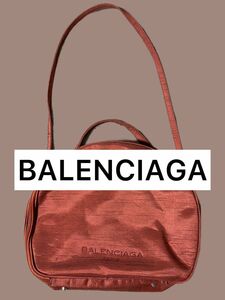 【訳あり】BALENCIAGA バレンシアガ　ハイブランド　ラウンド型　バッグ　ショルダーバッグ　