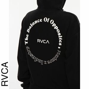 RVCA パーカー　トレーナー　ジップアップ　レディースMサイズ　未使用　美品　ルーカ　ルカ　フーディトップス　長袖　スウェット　黒