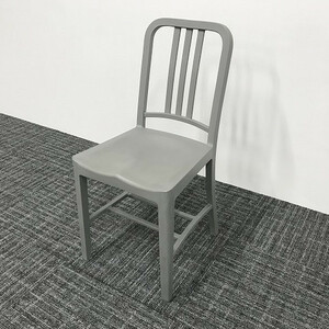 エメコ EMECO コカ・コーラコラボ ダイニングチェア スタッキングチェア NAVY CHAIR グレー AZ-863721B 中古