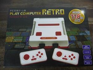 FC互換ゲーム機 プレイコンピューター レトロ (※AVケーブル・専用アダプター欠品)　ファミコン　ファミリーコンピュータ