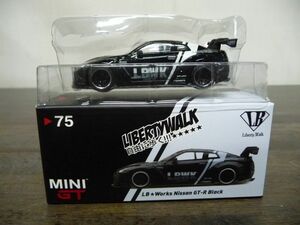 1/64 LB★WORKS Nissan GT-R R35 LBWK LB Hobby オープニングエディション(ブラック) 「MINI GTシリーズ」 [MGT00075-LB] 日産