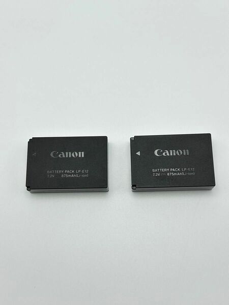 Canon キャノン バッテリーパック LP-E12 ２個