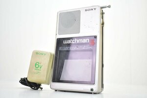 SONY FD-40 Watchman ポータブルテレビ アダプター付き [ソニー][ウォッチマン][昭和レトロ][当時物][k1]3M