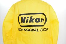 未使用 ニコン ナイロン ジャンパー イエロー×ブラック[閉店][デッドストック][Nikon][ウインドブレーカー][非売品][レトロ][当時物]_画像6