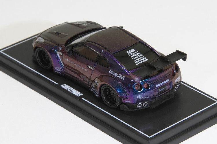 TSM MINI GT 1/64 LB☆WORKS Nissan GT-R (R35) Rear Wing Chameleon