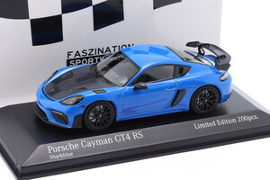 ミニチャンプス 1/43 ポルシェ 718 982 ケイマン GT4 RS 2021 200台限定 Minichamps 1:43 Porsche Cayman blue/black rims 413069706