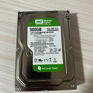 Q462:◇動作保証/AVコマンド対応◆使用0時間 WDC WD5000AADS-14S9B1 SATA 3.5インチHDD SATA 500GB