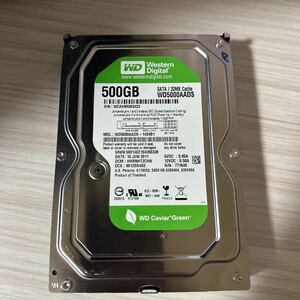 Q466:◇動作保証/AVコマンド対応◆使用0時間 WDC WD5000AADS-14S9B1 SATA 3.5インチHDD SATA 500GB