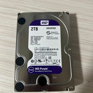 X338:【動作保証/使用0時間/AVコマンド対応】WDC WD20PURZ-85GU6Y0 3.5インチHDD SATA 2TB 2000GB