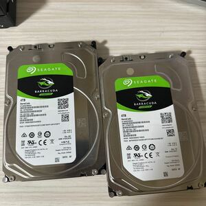 N1/N2:【動作保証/使用0時間/二枚セット】3.5 SATA 4TB 1台 正常 seagate ST4000DM004-2CV104 3.5インチHDD