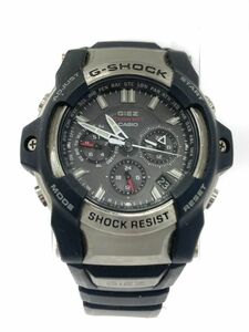 CASIO G-SHOCK ジーショック GS-1400 ソーラー 腕 時計 黒×シルバー ■■ ☆ eac9 メンズ