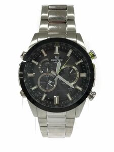 CASIO カシオ EQW-T640 EDIFICE 腕 時計 黒×シルバー ■■ ☆ eac9 メンズ