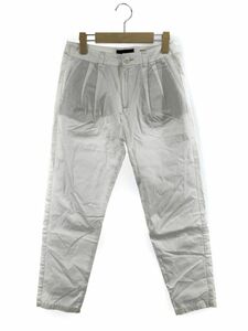 UNTITLED Untitled tuck entering tapered pants size1/ white #* * eac9 lady's 