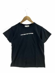 Spick & Span スピック＆スパン ワンポイント Tシャツ sizeF/黒 ■◆ ☆ eac9 レディース