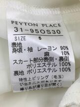 PeytonPlace ペイトンプレイス 花柄 ドッキング ワンピース size5/ブラック×ホワイト ■◇ ☆ eac9 レディース_画像6