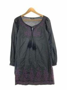 INDIVI Indivi embroidery tunic One-piece size38/ black #* * eac9 lady's 