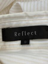 Reflect リフレクト ストライプ シャツ size9/白×オレンジ ■◇ ☆ eac9 レディース_画像7