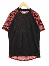 PUMA プーマ 総柄 トレーニングウェア カットソー sizeXL/オレンジ×ブラック ■◆ ☆ eac9 メンズ_画像1