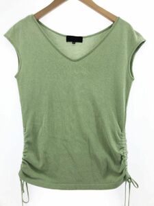 UNTITLED アンタイトル カットソー size2/黄緑 ■◆ ☆ eac9 レディース