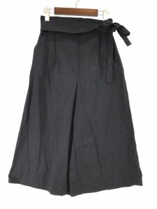 UNTITLED Untitled ribbon attaching gaucho pants size1/ navy blue #* * eac9 lady's 
