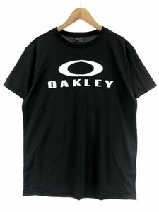 Oakley オークリー ロゴプリント ユニフォーム sizeXL/黒 ■◆ ☆ eac9 メンズ