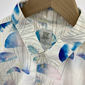 Design Tshirts Store graniph デザインTシャツストアグラニフ 総柄 シャツ sizeM/ホワイト ■◆ ☆ eac9 メンズの画像2