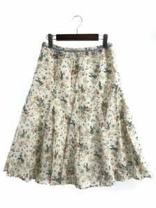 marie claire マリクレール 総柄 マーメイド スカート size67/ベージュ系 ■◇ ☆ eba5 レディース