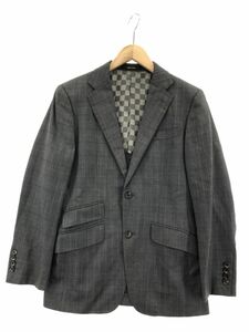 COMME CA MEN Comme Ca men wool * silk . check tailored jacket size44/ gray #* * eba5 men's 