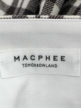 MACPHEE マカフィー トゥモローランド ウール100% プリーツ チェック 巻き ラップ スカート size34/ブラウン系 ◇■ ☆ eba5 レディース_画像5