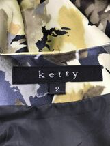 ketty ケティ 花柄 ワンピース size2/黄×紺 ■◆ ☆ eba5 レディース_画像6