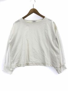 green label relaxing グリーンレーベルリラクシング　袖シフォン切替 カットソー sizeなし/アイボリー ■◇ ☆ eba5 レディース