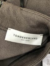 TOMORROWLAND トゥモローランド スタンドカラー ワイド幅 カットソー sizeS/カーキ ■◇ ☆ eba5 レディース_画像8