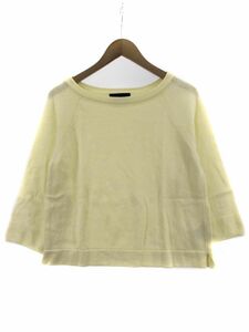 UNTITLED アンタイトル カットソー size2/黄色 ■◇ ☆ eba5 レディース