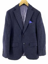 blazer’sbank.com ウール100% テーラード ジャケット size175cm-4Drop/紺 ◆■ ☆ dab6 メンズ_画像1