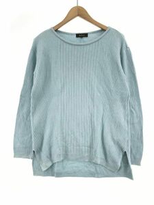 Reflect Reflect silk . knitted sweater size9/ light blue #* * eba5 lady's 