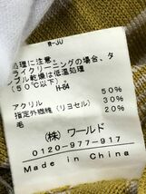 INDIVI インディヴィ ウール混 ボーダー ニット セーター size38/マスタード ◇■ ☆ eba5 レディース_画像5