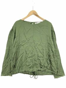 ZARA ザラ タグ付き サテン ブラウス シャツ sizeS/カーキ ■◇ ☆ eba5 レディース