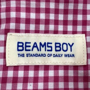 BEAMS BOY ビームスボーイ チェック柄 シャツ ピンク ■◇ ☆ ebb3 レディースの画像6
