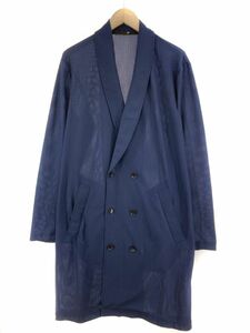 NO ID ノーアイディー メッシュ ロング カーディガン size2/青系 ■◇ ☆ ebb3 レディース