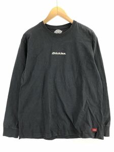 Dickies ディッキーズ プリント Tシャツ sizeL/チャコールグレー ■■ ☆ ebb3 メンズ