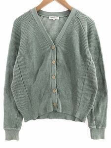 NATURAL BEAUTY BASIC ナチュラルビューティーベーシック カーディガン sizeM/ミント ■◇ ☆ ebb3 レディース