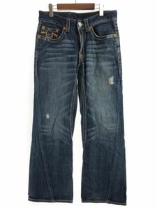 TRUE RELIGION トゥルーレリジョン デニムパンツ size32/紺 ■■ ☆ ebb3 メンズ