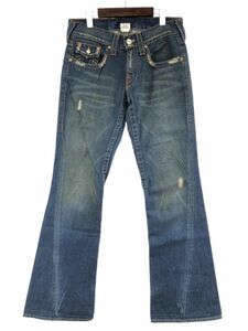 TRUE RELIGION トゥルーレリジョン 刺 デニムパンツ size30/青系 ■■ ☆ ebb3 メンズ