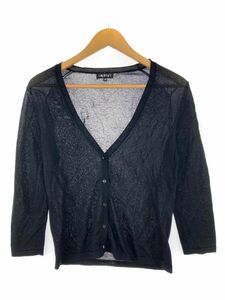 INDIVI Indivi cardigan size38/ black #* * ebb3 lady's 