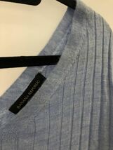 BANANA REPUBLIC バナナリパブリック ウール100% Vネック ニット セーター sizeM/スカイブルー ◇■ ☆ ebb3 レディース_画像2