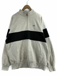 freak'S STORE フリークスストア ハーフジップ ワンポイント スウェット sizeM/グレー×黒 ■◇ ☆ ebb3 メンズ