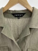 INDIVI インディヴィ シャツ size40/カーキ ■◇ ☆ ebb3 レディース_画像2