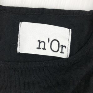 n'Or ノアール ドッキング ニット セーター sizeF/黒×グレー ■◇ ☆ ebb3 レディースの画像5