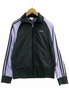 adidas アディダス トレーニング ジャケット sizeM/チャコールグレー×ラベンダー ◇■ ☆ ebb9 レディース