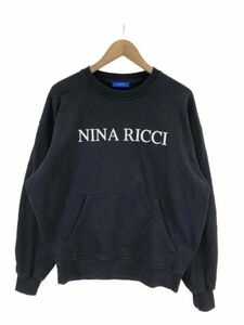 NINA RICCI ニナリッチ プリント スウェット sizeS/黒 ■◇ ☆ ebb9 レディース